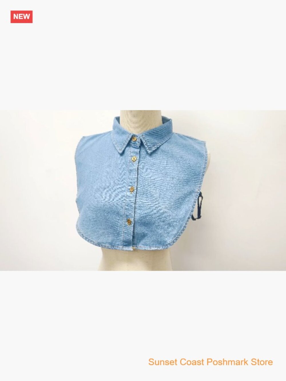 4 Pack Detachable False Collar Half Shirts Round Blouse Collars Cotton - Picture 7 of 7